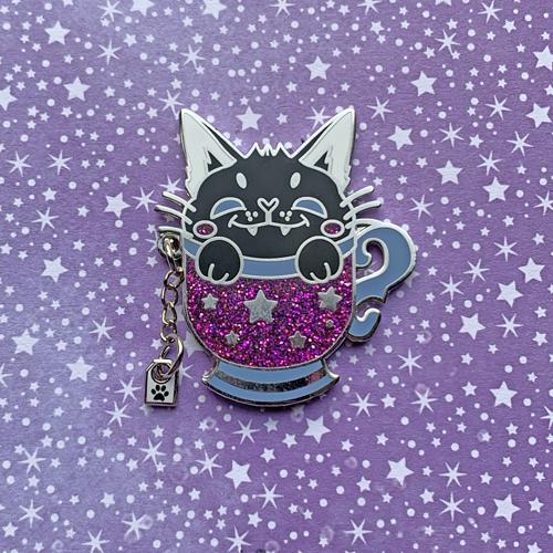 Black Tea Cat Pin Pin Ash Evans