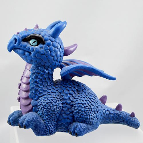 Blue Dragon Figurine Figurine Ash Evans