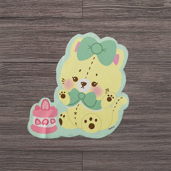 Custard Cat Cake Sticker Sticker Ash Evans