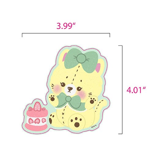 Custard Cat Cake Sticker Sticker Ash Evans