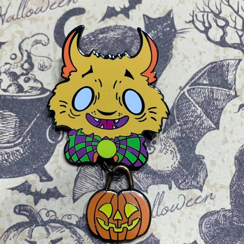 Fleas the Werewolf Halloween dangle pin Pin Ash Evans