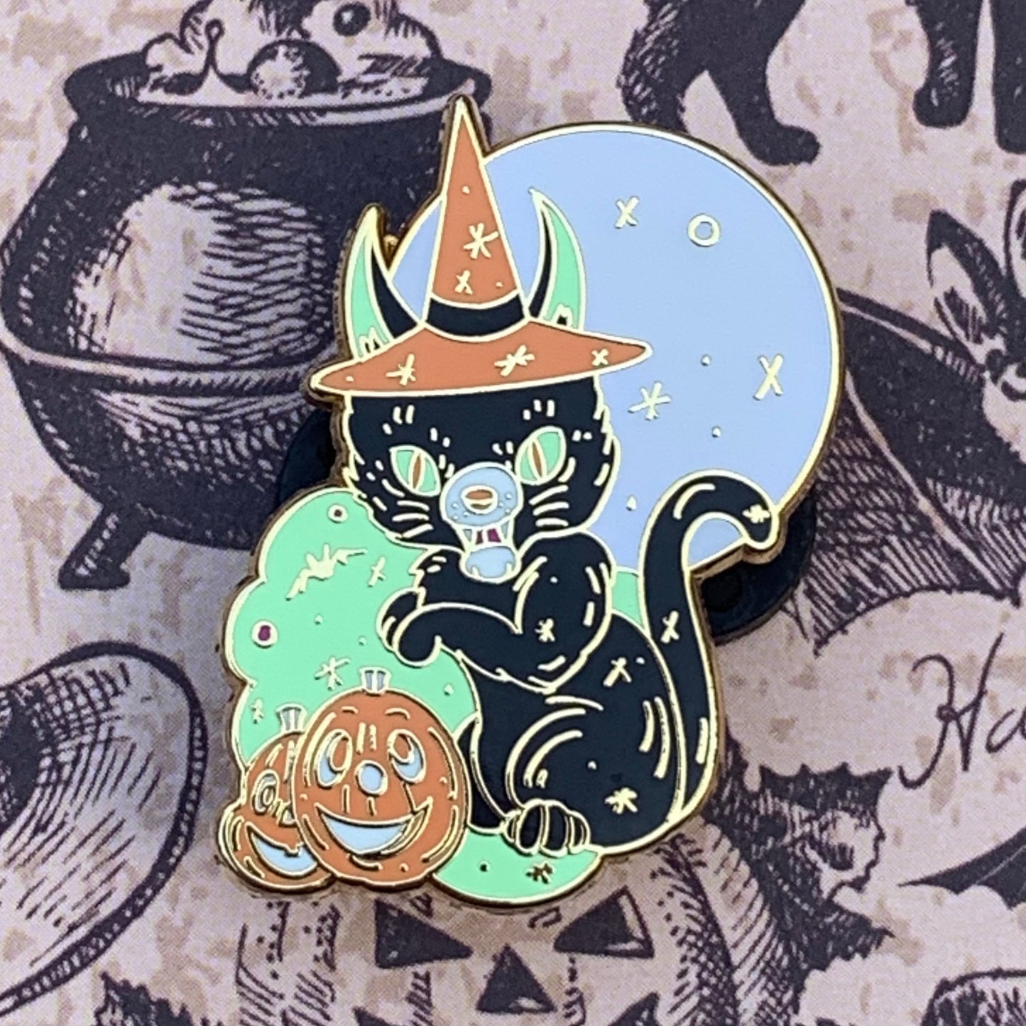 Hallow glow enamel pin Pin Ash Evans