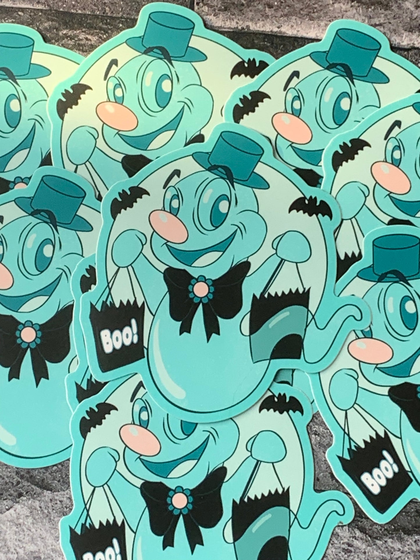 Happy Haunt Retro Halloween Sticker Sticker Ash Evans