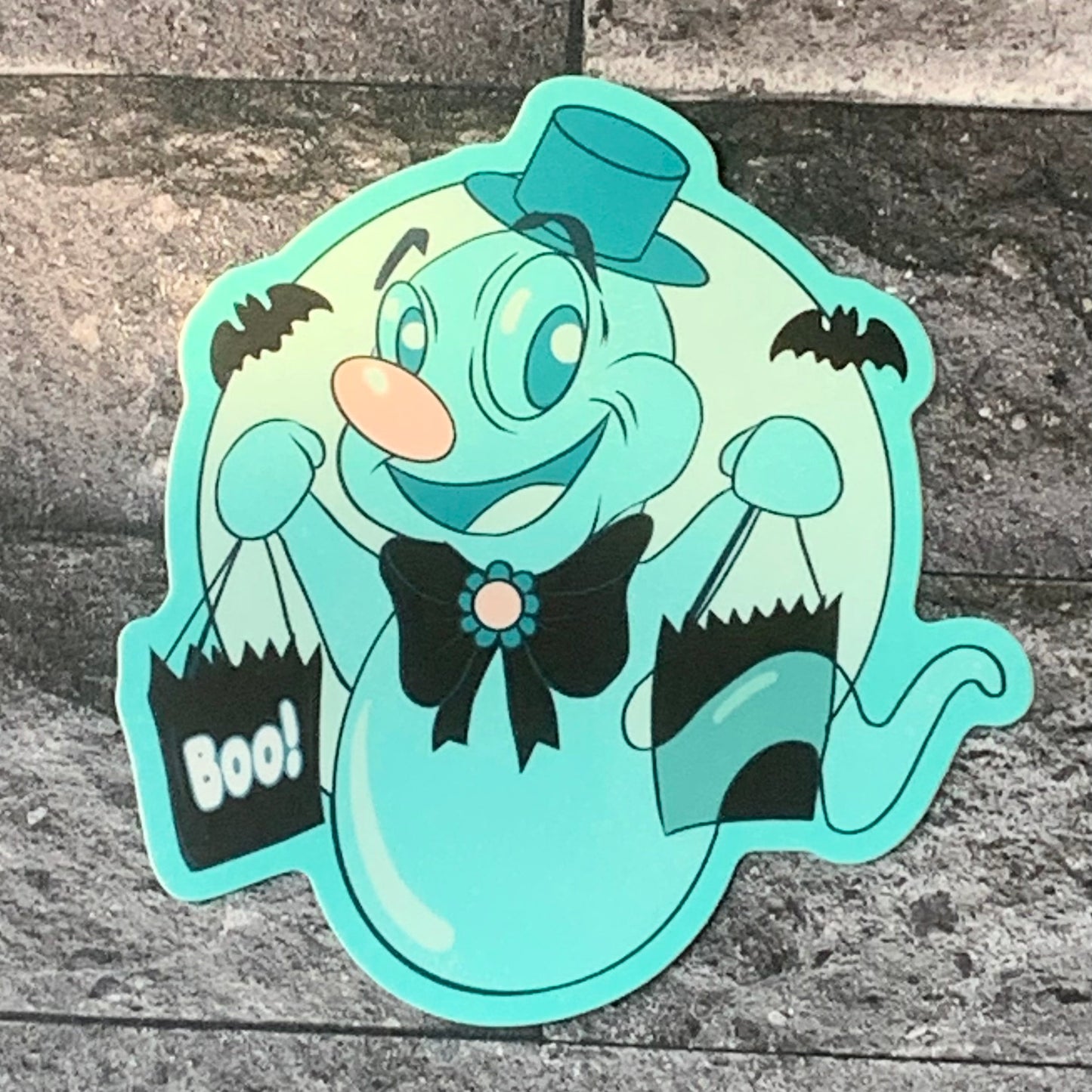 Happy Haunt Retro Halloween Sticker Sticker Ash Evans