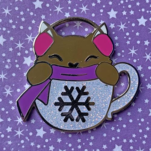 Hot Chocolate Cat Pin Pin Ash Evans