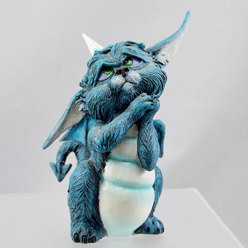 Jitters Dragon Cat Figurine Figurine Ash Evans