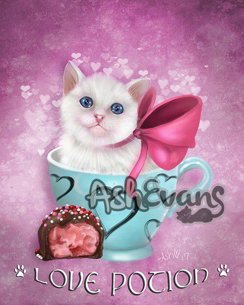 Love Potion Kit-Tea Print Print Ash Evans