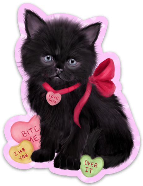 Love Sux Valentine's Sticker Sticker Ash Evans