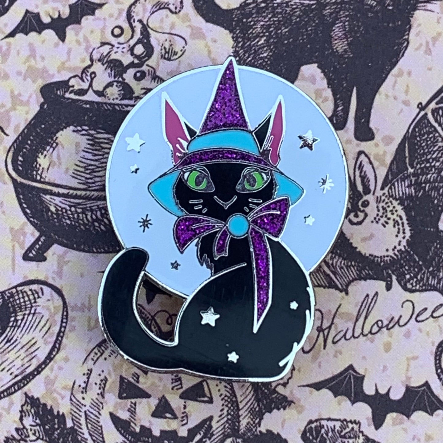 Magic Moon Pin Pin Ash Evans Purple and Blue