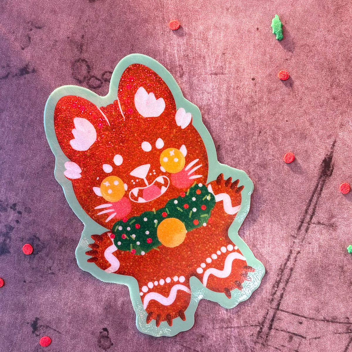 Gingerbread Cryptids Stickers – Ash Evans