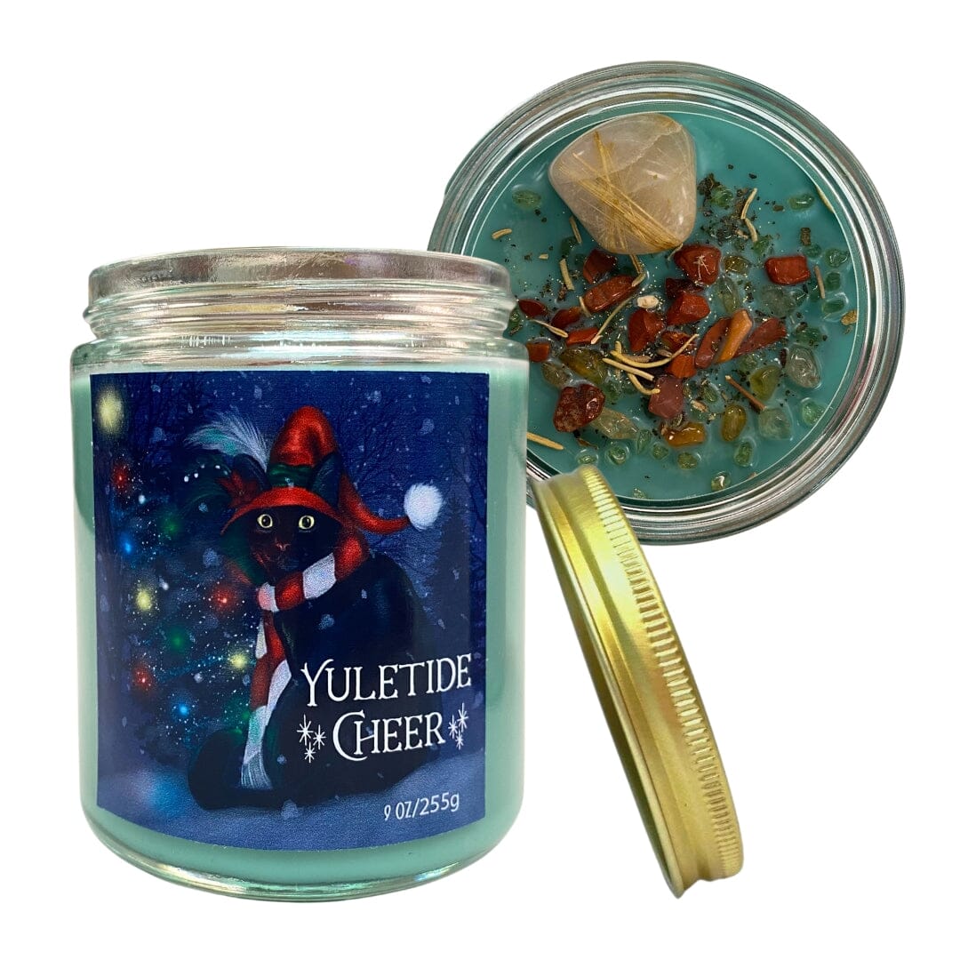 Yuletide Cheer Holiday Candle Arabella Crystals 