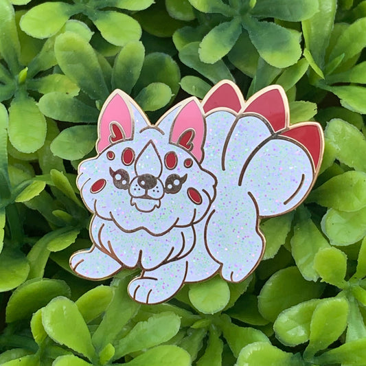 Baby Kitsune enamel pin Pin Ash Evans 