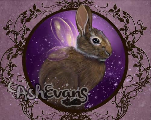 Lapin Fairy Bunny Print Print Ash Evans 