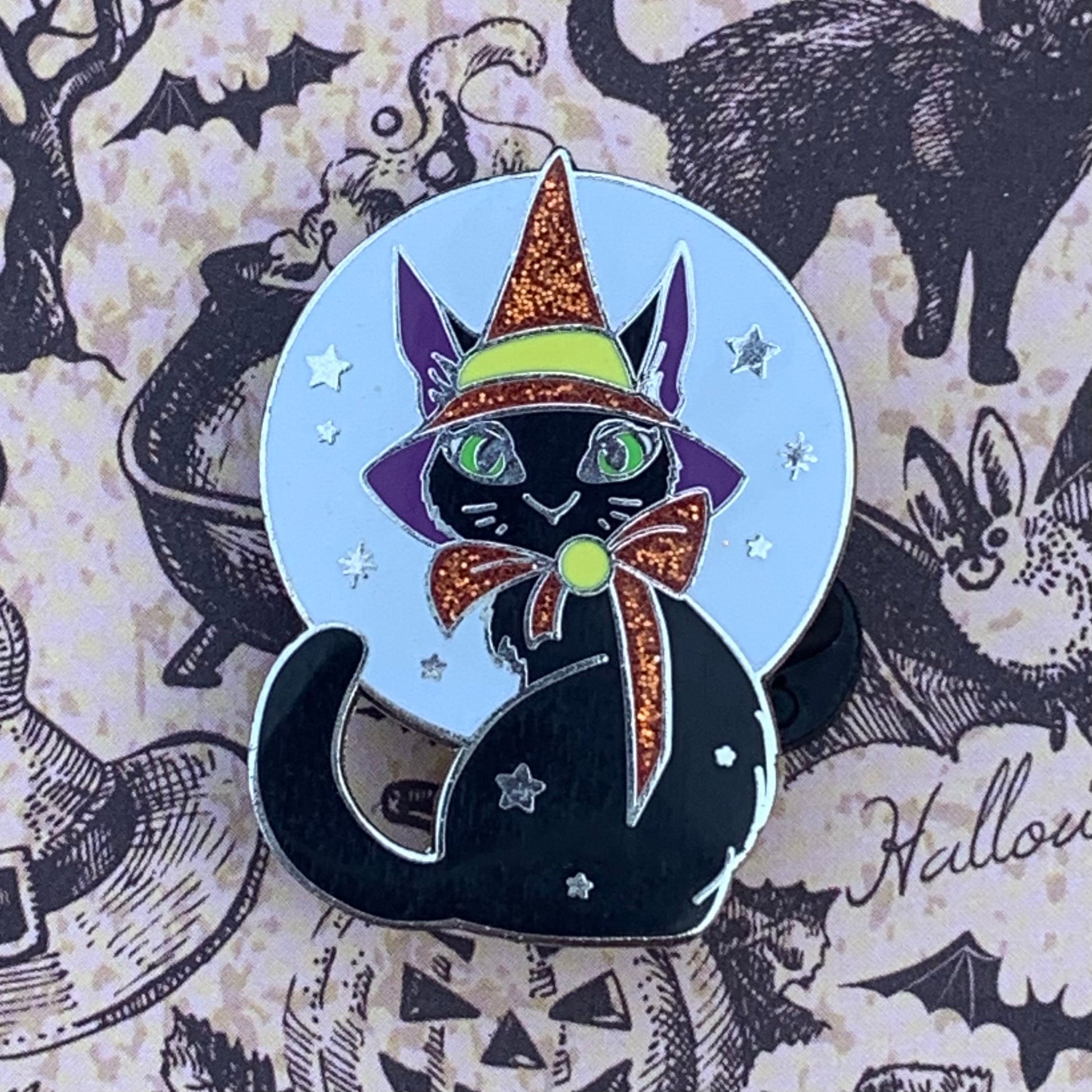 Magic Moon Pin Pin Ash Evans Orange and Yellow 