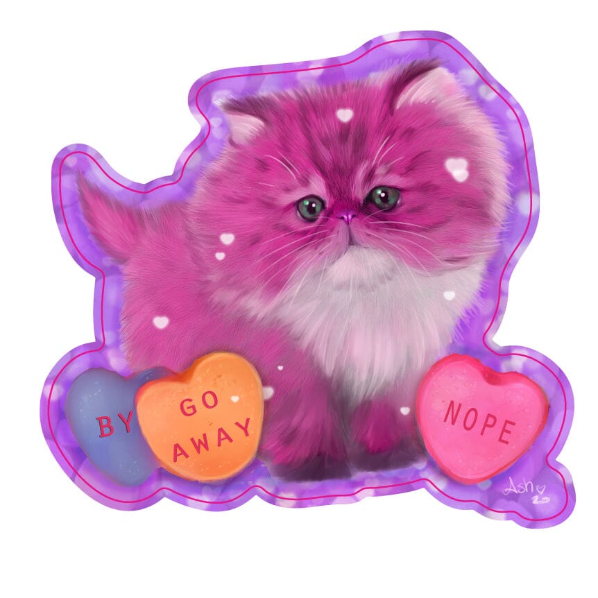 NOPE Valentine's Sparkle Sticker Sticker Ash Evans 