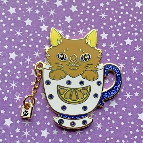 Orange Pekoe Cat Pin Pin Ash Evans 