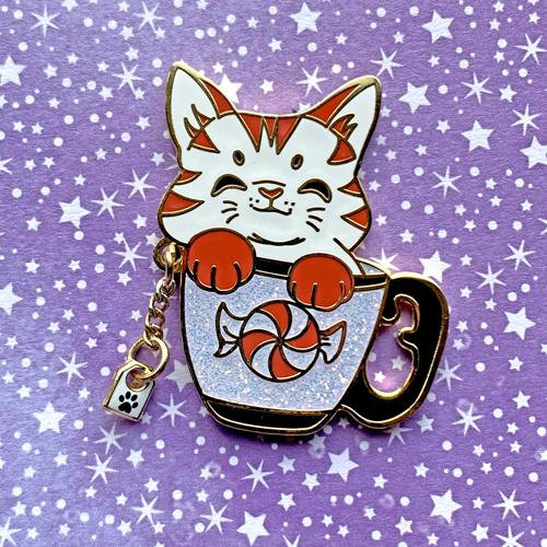 Peppermint Tea Cat Pin Pin Ash Evans 