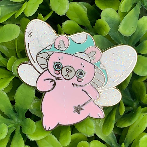 Portabella fairy bear enamel pin Pin Ash Evans 