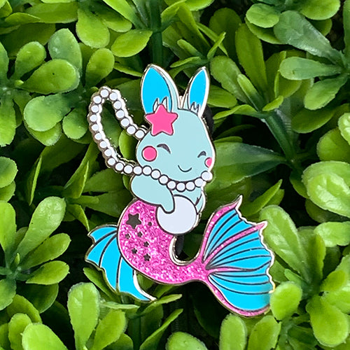 Sea Bunny Enamel Pin Pin Ash Evans 