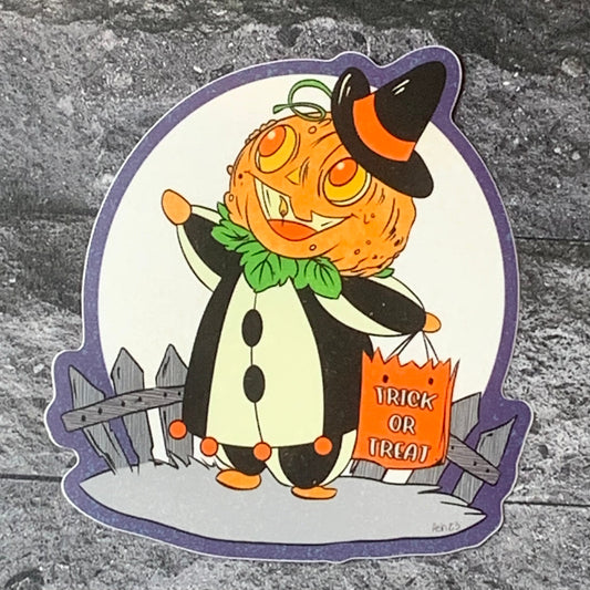 Trick or Treater Retro Sticker Sticker Ash Evans 