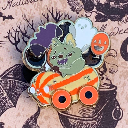 Veggie Car Halloween spinner enamel pin Pin Ash Evans 